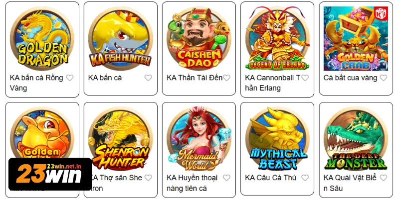 Danh mục giải trí uy tín bắn cá 23WIN