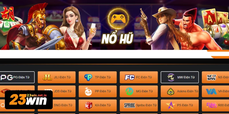 Khám phá danh mục nổ hũ 23WIN chất lượng hàng đầu