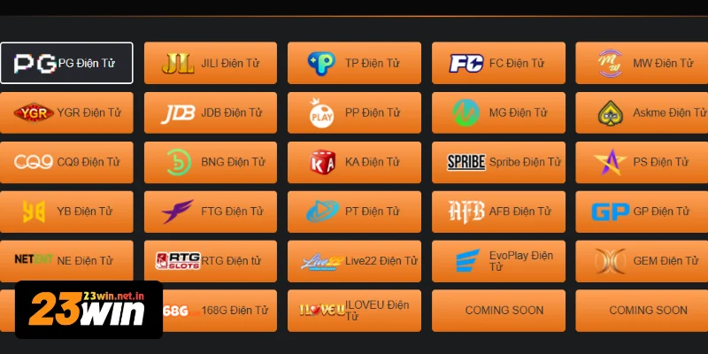 Nhà cung cấp game nổ hũ 23WIN được đánh giá cao