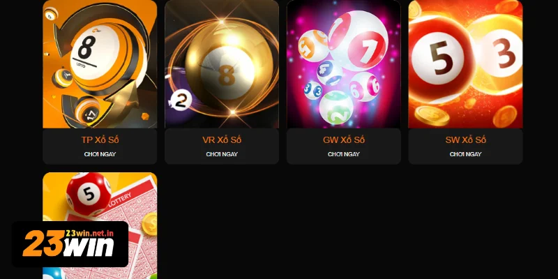 Nhà cung cấp game xổ số 23WIN để bạn lựa chọn