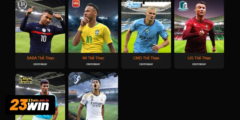 Sảnh cược thể thao 23WIN uy tín để người chơi lựa chọn