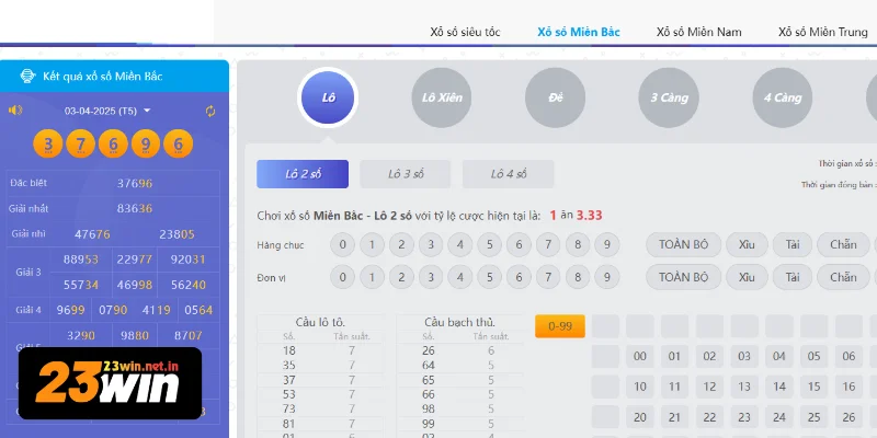 Xổ số 3 miền nổi bật nhất là miền Bắc